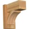 Ekena Millwork Thorton Block Rough Sawn Outlooker, Western Red Cedar, 6"W x 12"D x 12"H OUT06X12X12THR05RWR - alternate 1